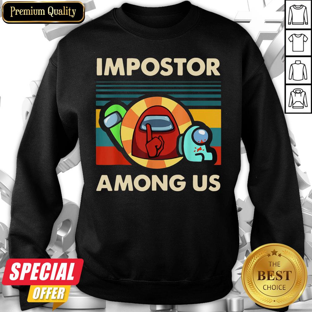 Impostor Among Us Funny Vintage Game Sus Shirt