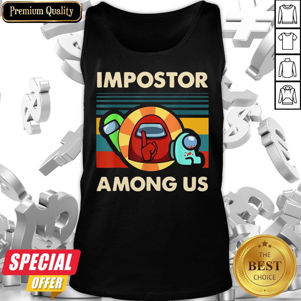 Impostor Among Us Funny Vintage Game Sus Shirt