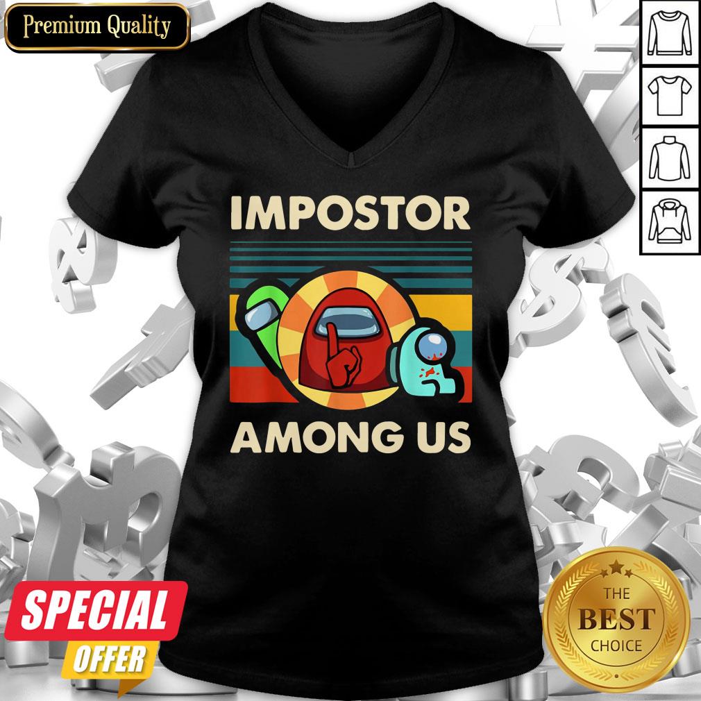 Impostor Among Us Funny Vintage Game Sus Shirt