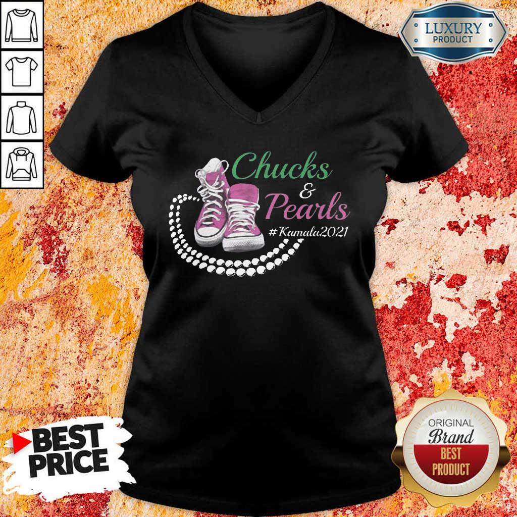 Irritated Kamala Harris Chucks And Pearls 1908 Shirt