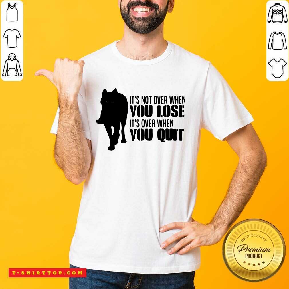 It’s Not Over Until It’s Over Donald Trump American Flag Shirt