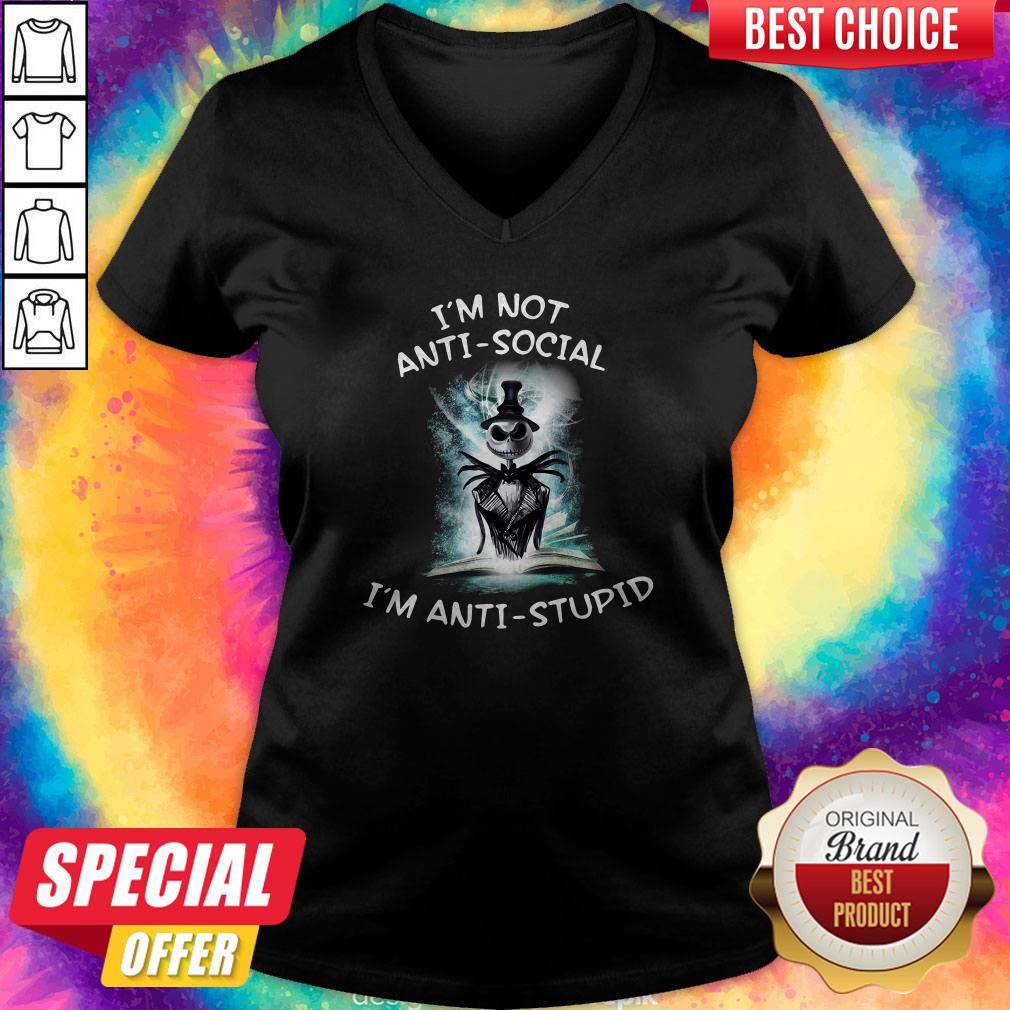 Jack Skeleton I’m Not Anti Social I’m Anti Stupid Shirt