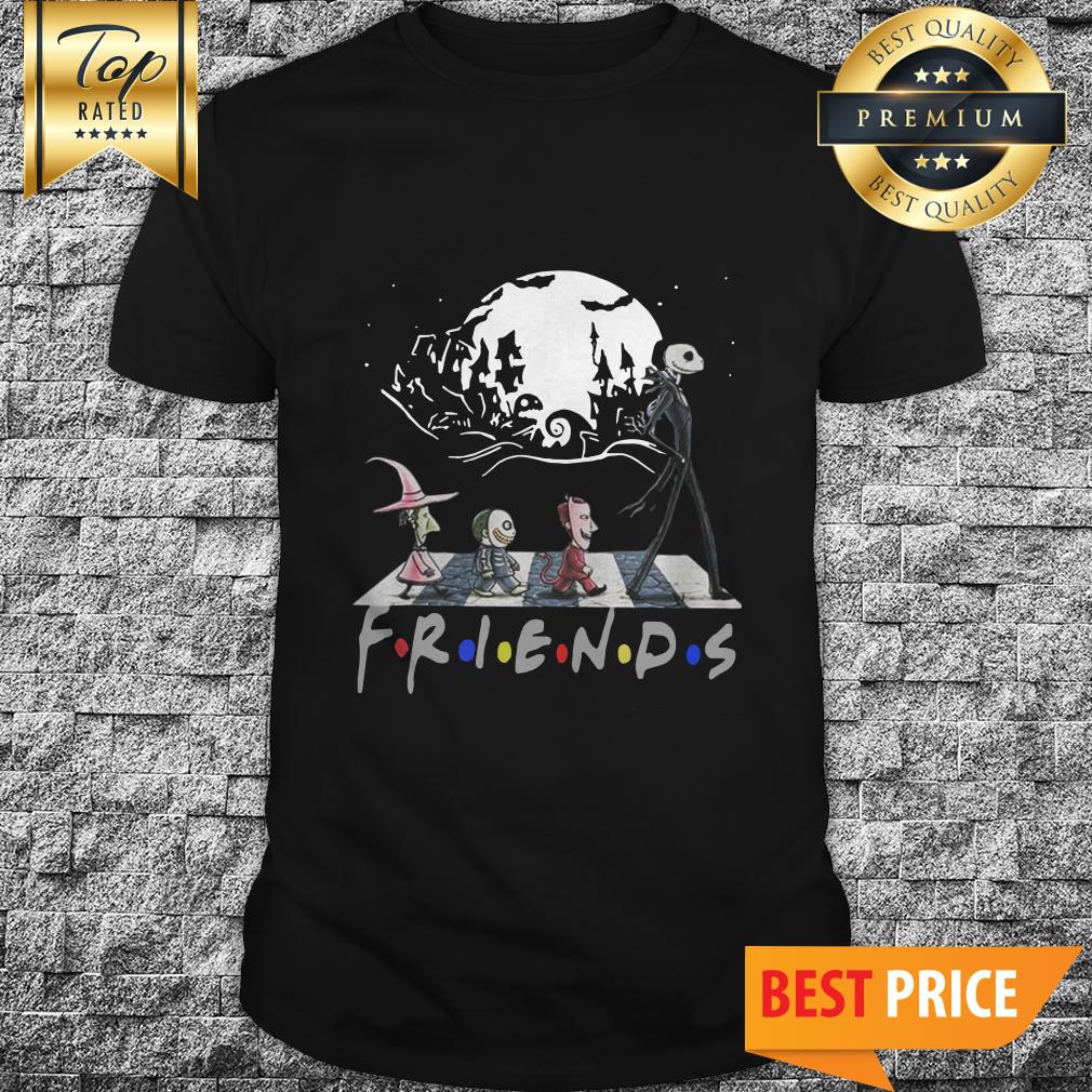 Jack Skellington And Friends Crossing Road Halloween Shirt