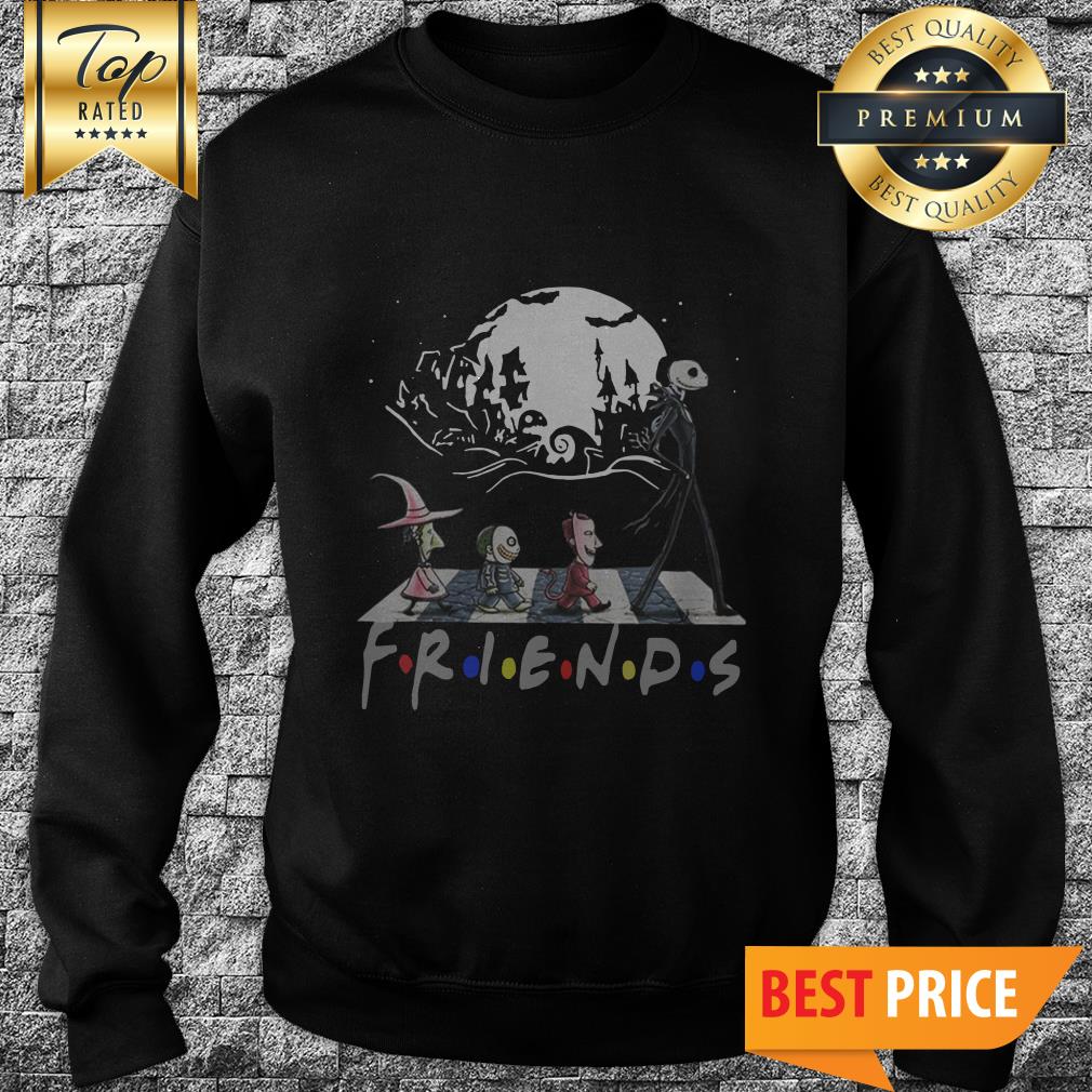 Jack Skellington And Friends Crossing Road Halloween Shirt