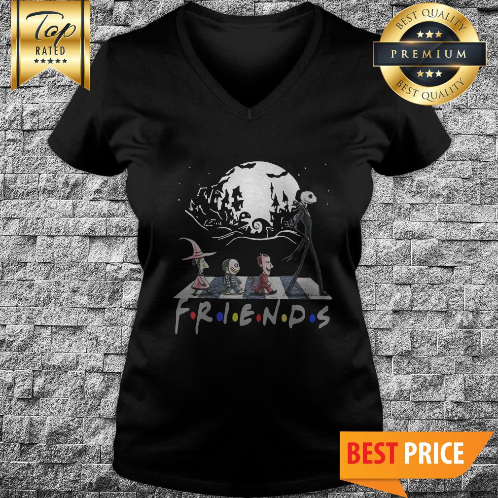 Jack Skellington And Friends Crossing Road Halloween Shirt
