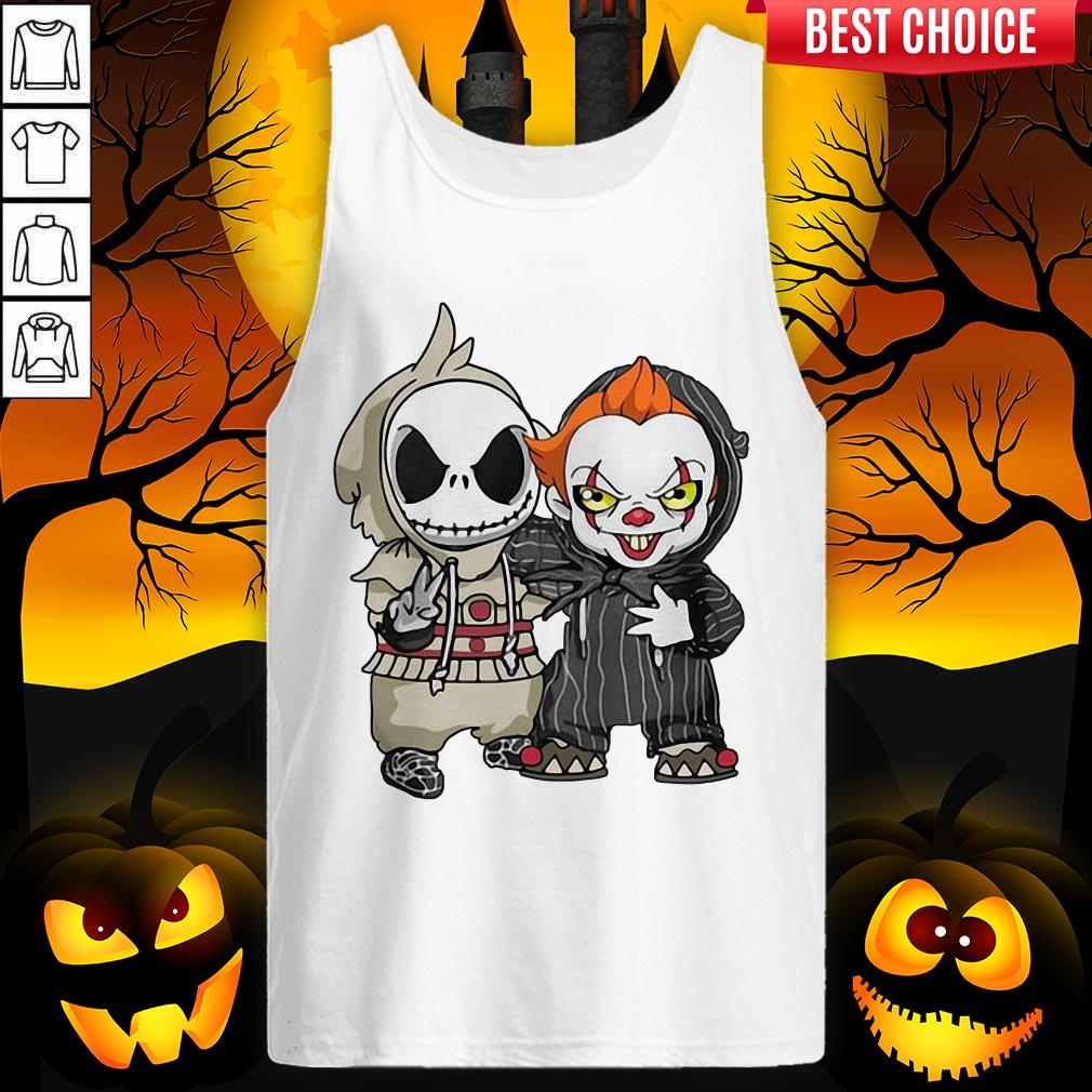 Jack Skellington And Pennywise Friend Happy Halloween Shirt