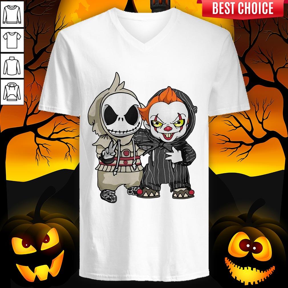 Jack Skellington And Pennywise Friend Happy Halloween Shirt