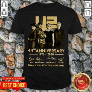 U2 45th Anniversary Thank You For The Memories Signatures Shirt