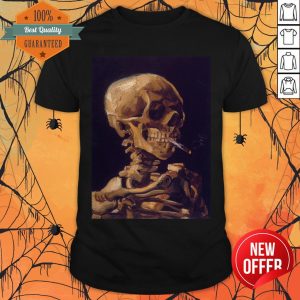 Vincent Van Gogh's Skull With A Burning Cigarette T-Shirt