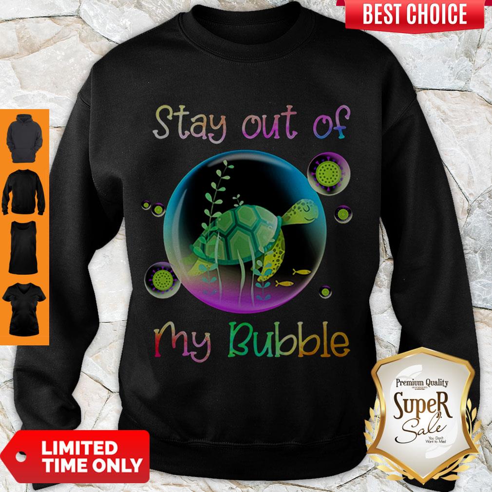 Cute Turtle Stay Out Of My Bubble Coronavirus Shirt