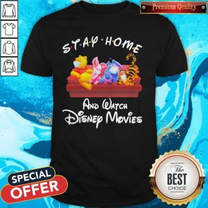 The Winnie The Pooh Face Mask Stay Home And Watch Disney Movies Shirt