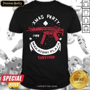 Awesome Xmas Party 1988 Nakatomi Plaza Survivor Guns Shirt