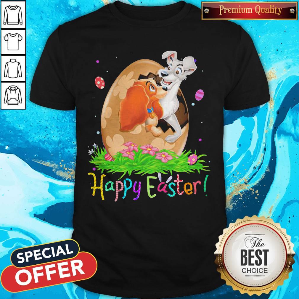 Lady And The Tramp Easter Egg Happy Easter Nice Shirt