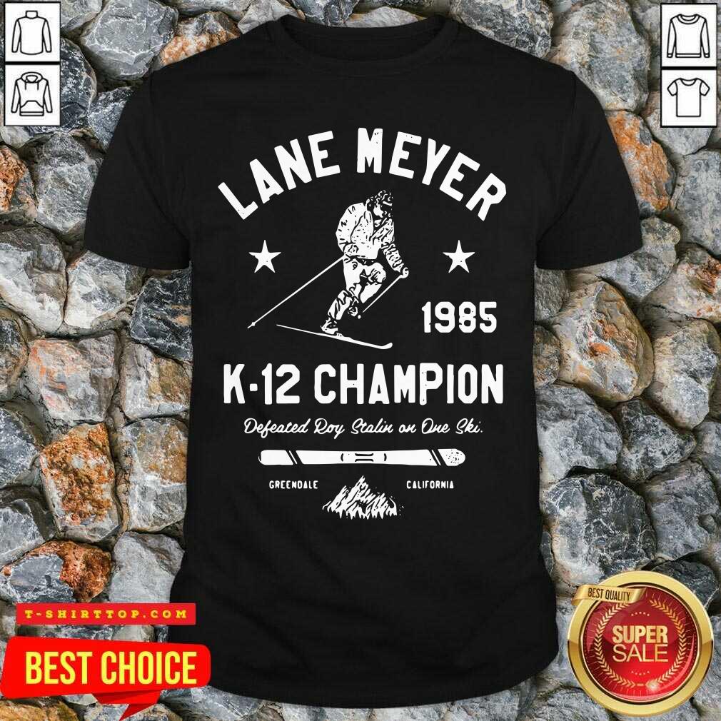 Lane Meyer 1985 K 12 Champion Shirt