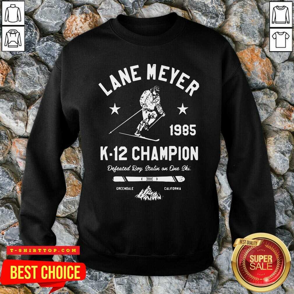 Lane Meyer 1985 K 12 Champion Shirt