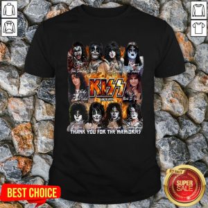 Kiss Since 1973 Thank You For The Memories Signature Shirt