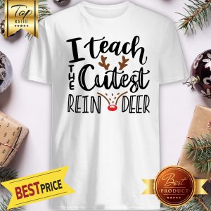 I Teach The Cutest Reindeer Christmas Shirt