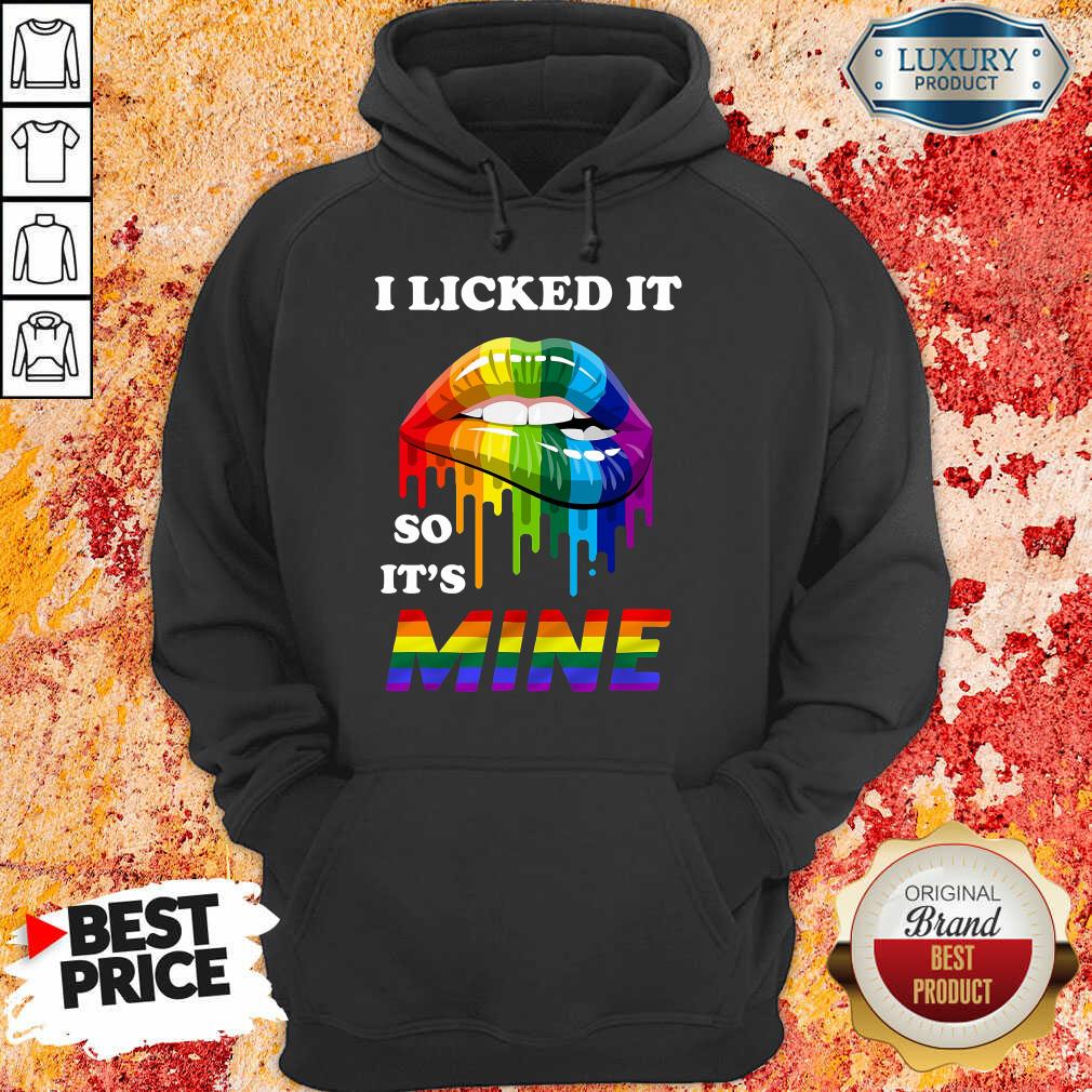 LGBT Lip I Licked It's Mine Poster Shirt