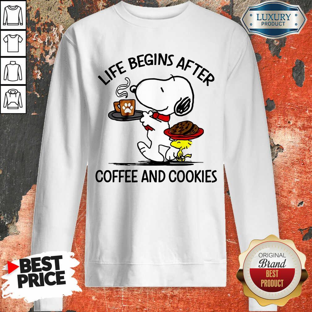 Life Begins After Coffee And Cookies Shirt