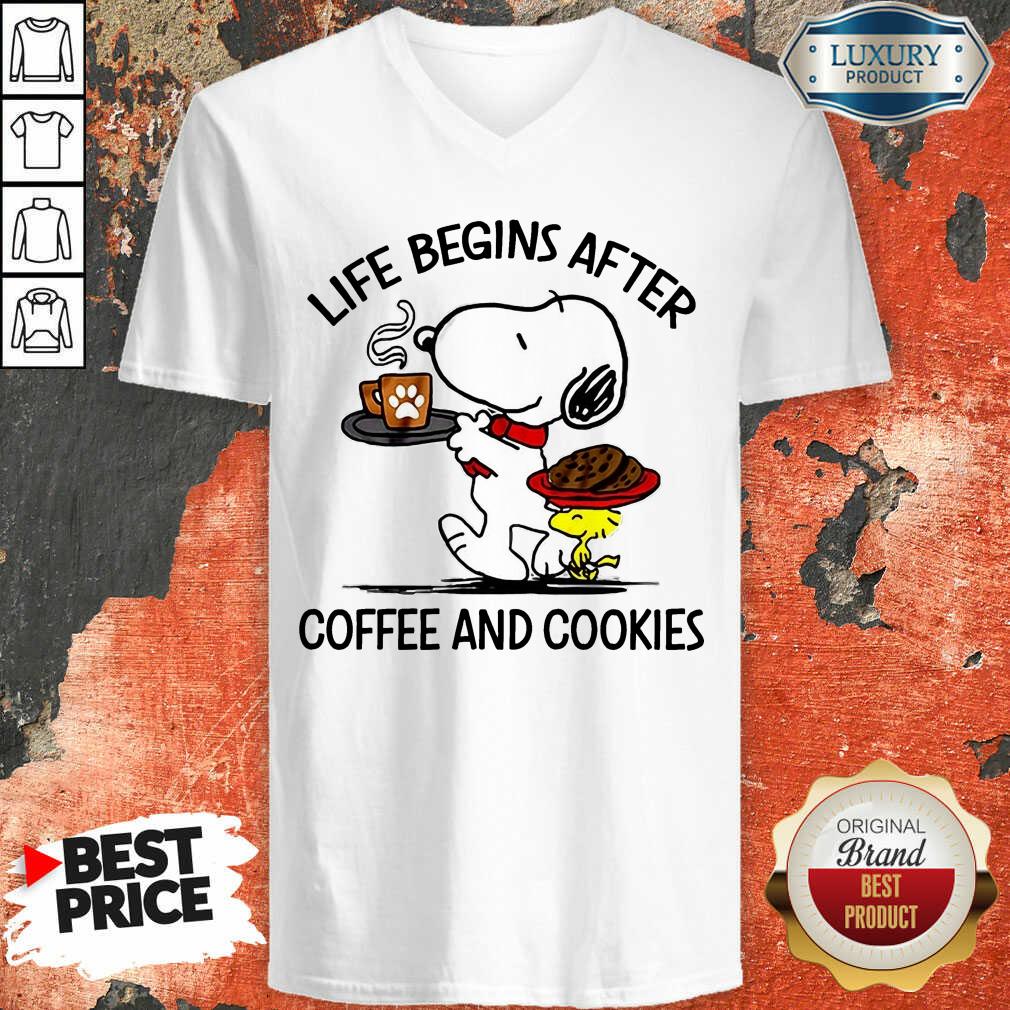 Life Begins After Coffee And Cookies Shirt