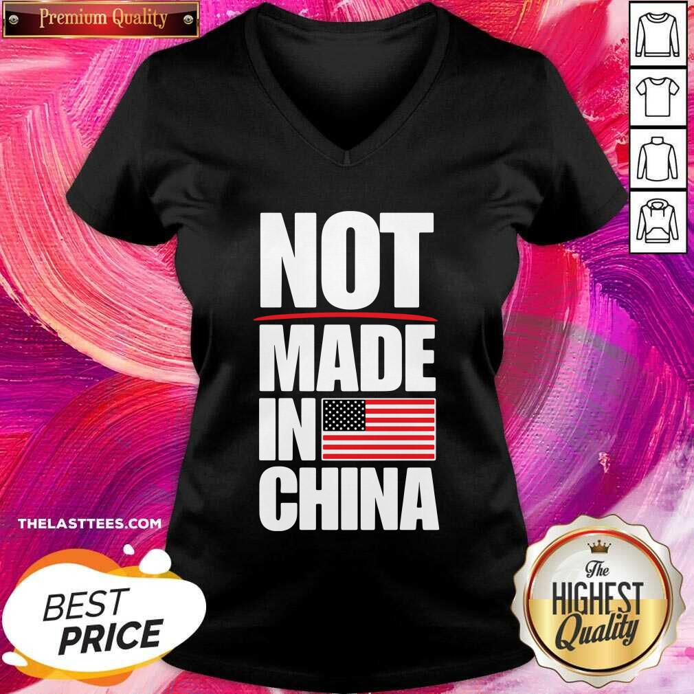 Love Not Made In China American Flag Shirt