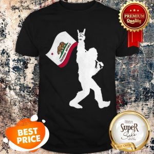 Nice Bigfoot Rock And Roll California Republic Shirt