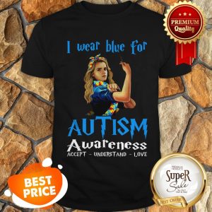 Nice Hermione Granger I Wear Blue For Autism Awareness Harry Potter Shirt