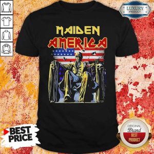 Pretty Iron Maiden American flag Shirt
