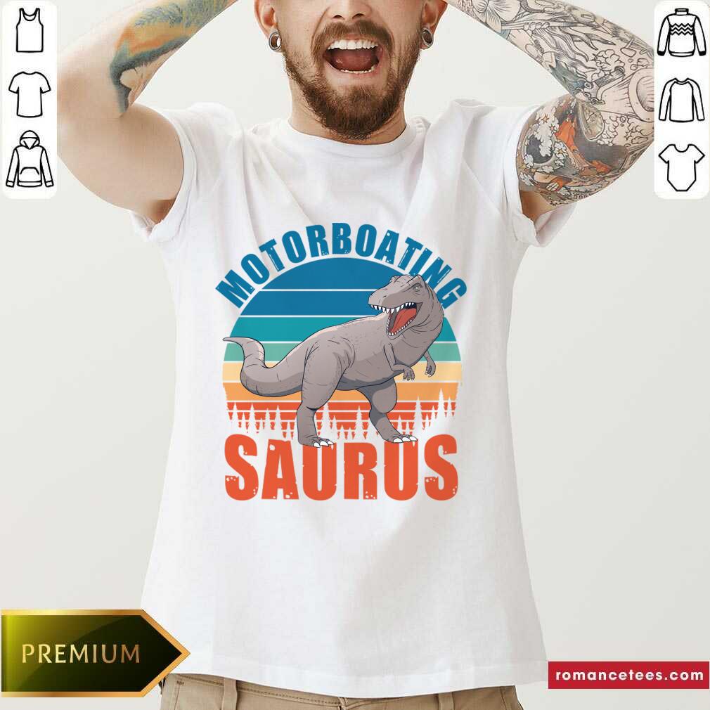 Motorboating Saurus Vintage Shirt