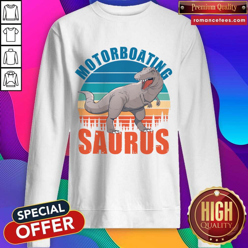 Motorboating Saurus Vintage Shirt