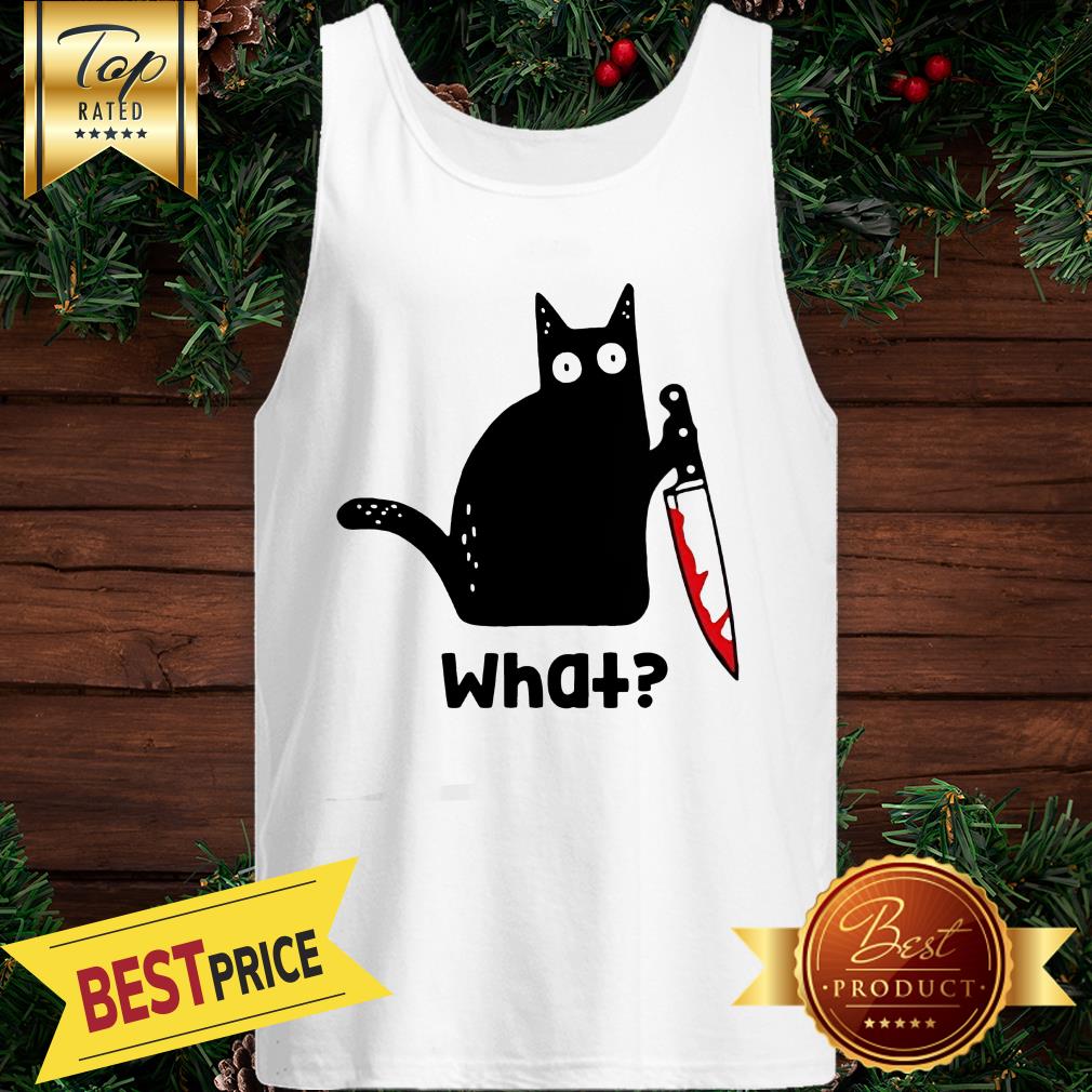 Murderous Cat With Knife Cat What Black Cat Blood Shirt