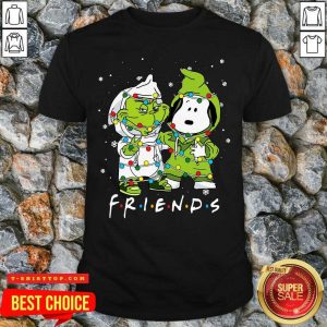 Baby Grinch And Snoopy Friends Merry Christmas Light Shirt