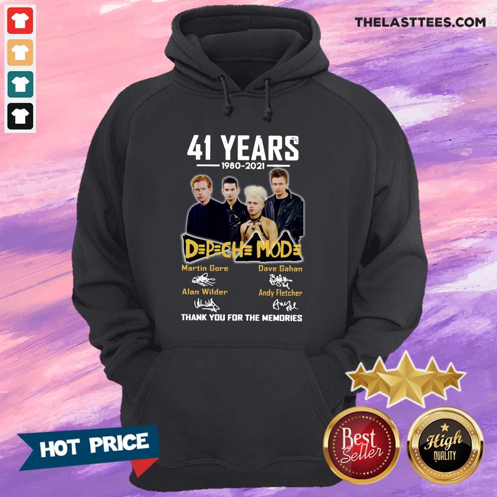 Nice 41 Years 1980 2021 DPCH MOD Thank You For The Memories Signatures Shirt