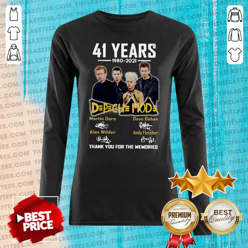 Nice 41 Years 1980 2021 DPCH MOD Thank You For The Memories Signatures Shirt