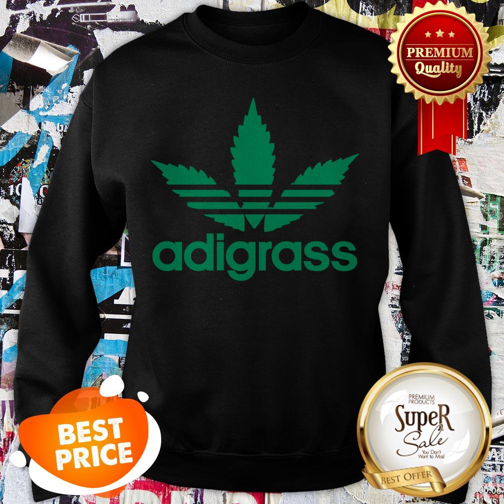 Nice Adidas Adigrass Weed Cannabis Shirt