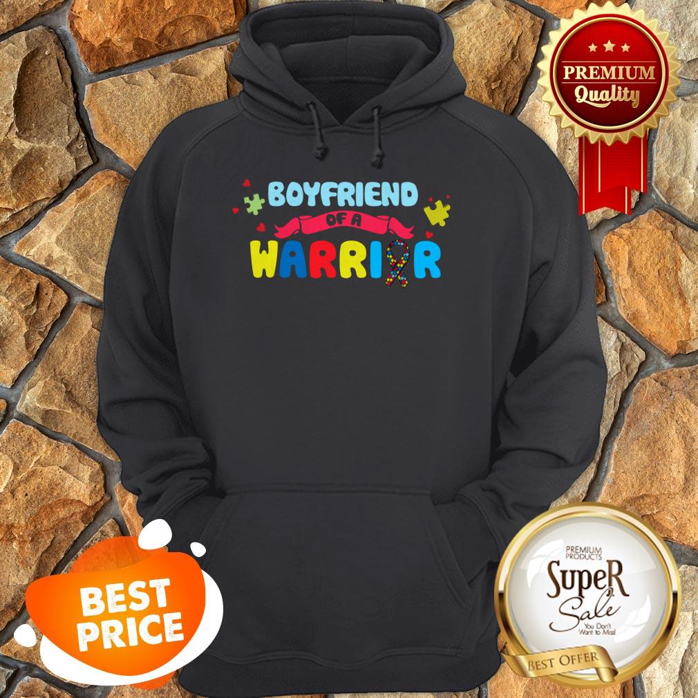 Nice Boyfriend Of A Warrior Autism Awareness Shirts Shirt
