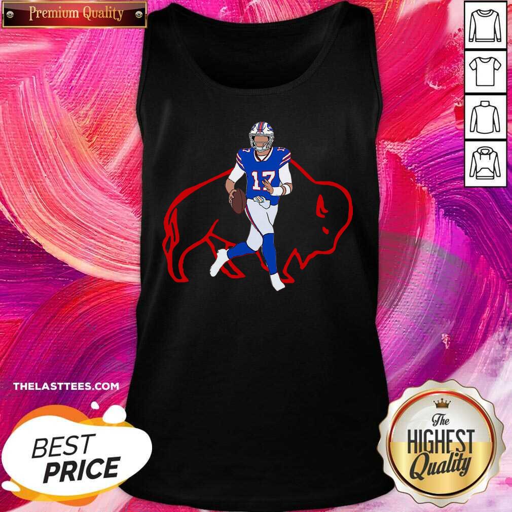 Nice Buffalo Bills 17 Josh Allen Rugby Ball Shirt