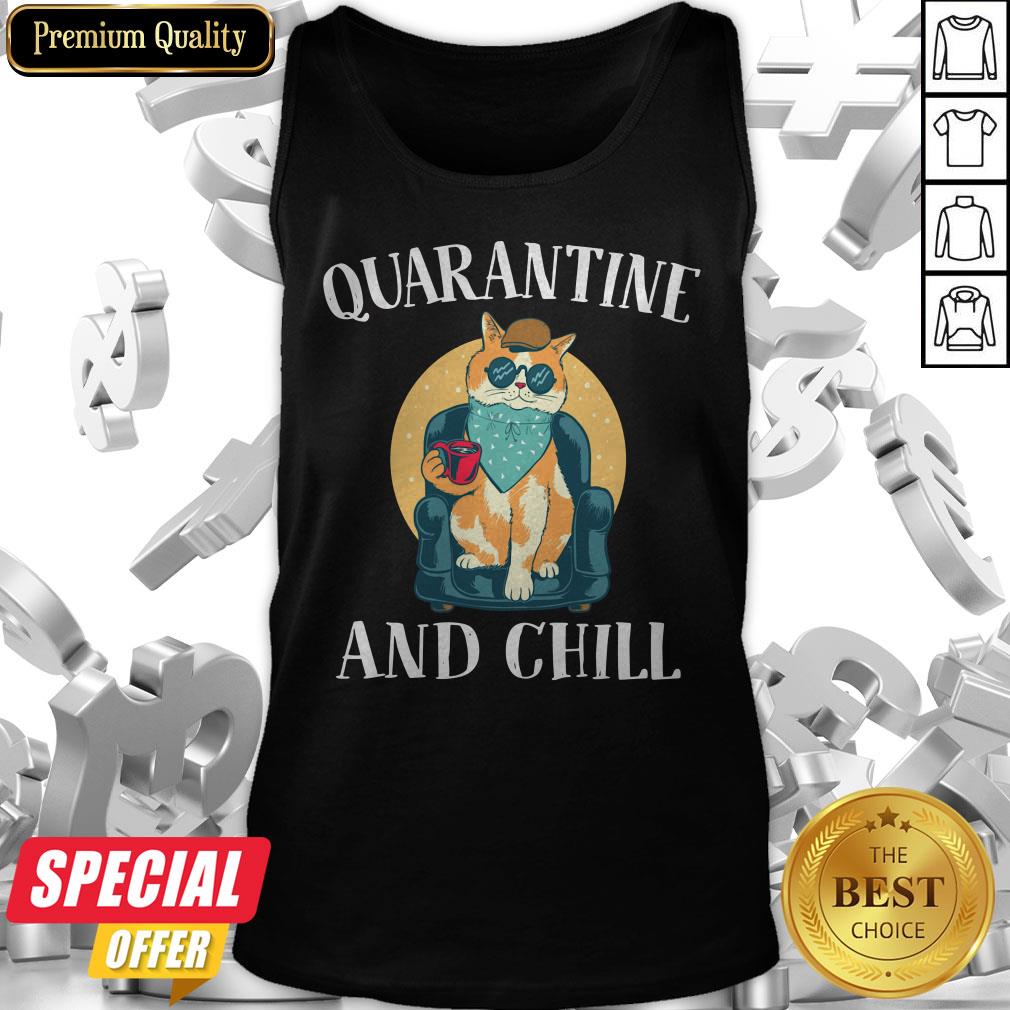 Nice Cat Quarantine And Chill 2020 Shirt