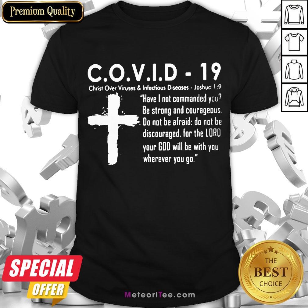 Nice Covid 19 Christ Over Viruses And Infectious Diseases Shirt
