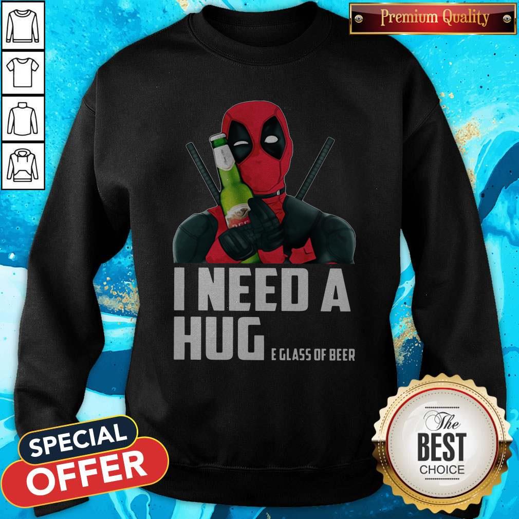 Nice Deadpool I Need A Huge Glass Of Beer Shirt