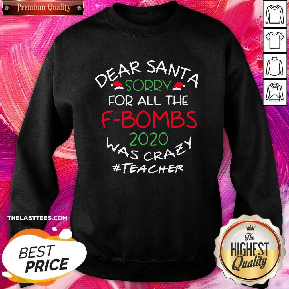 Nice Dear Santa Sorry For All The F Bombs 2020 Was Crazy Shirt