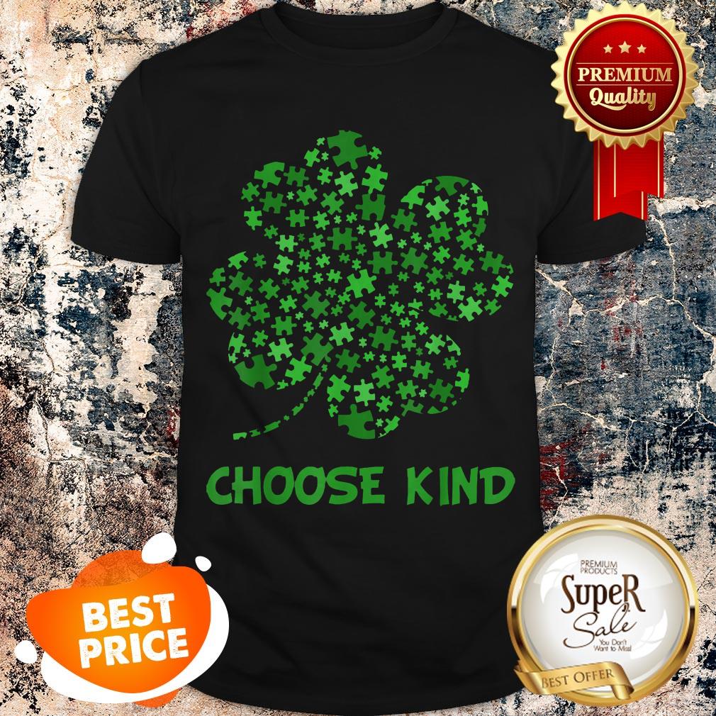 Nice Irish Shamrock Autism Puzzle Pieces St Patrick’s Day Gifts Shirt