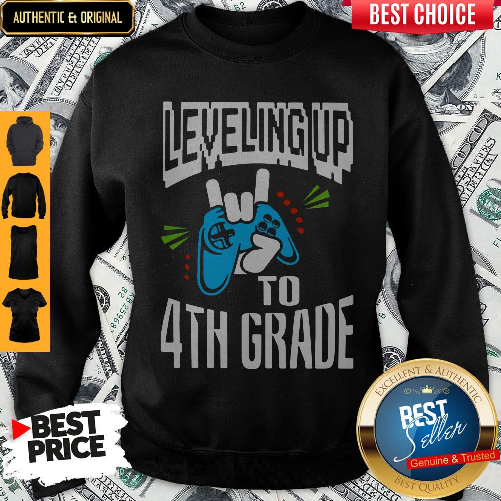 Nice Leveling Up To 4Th Grade Shirt