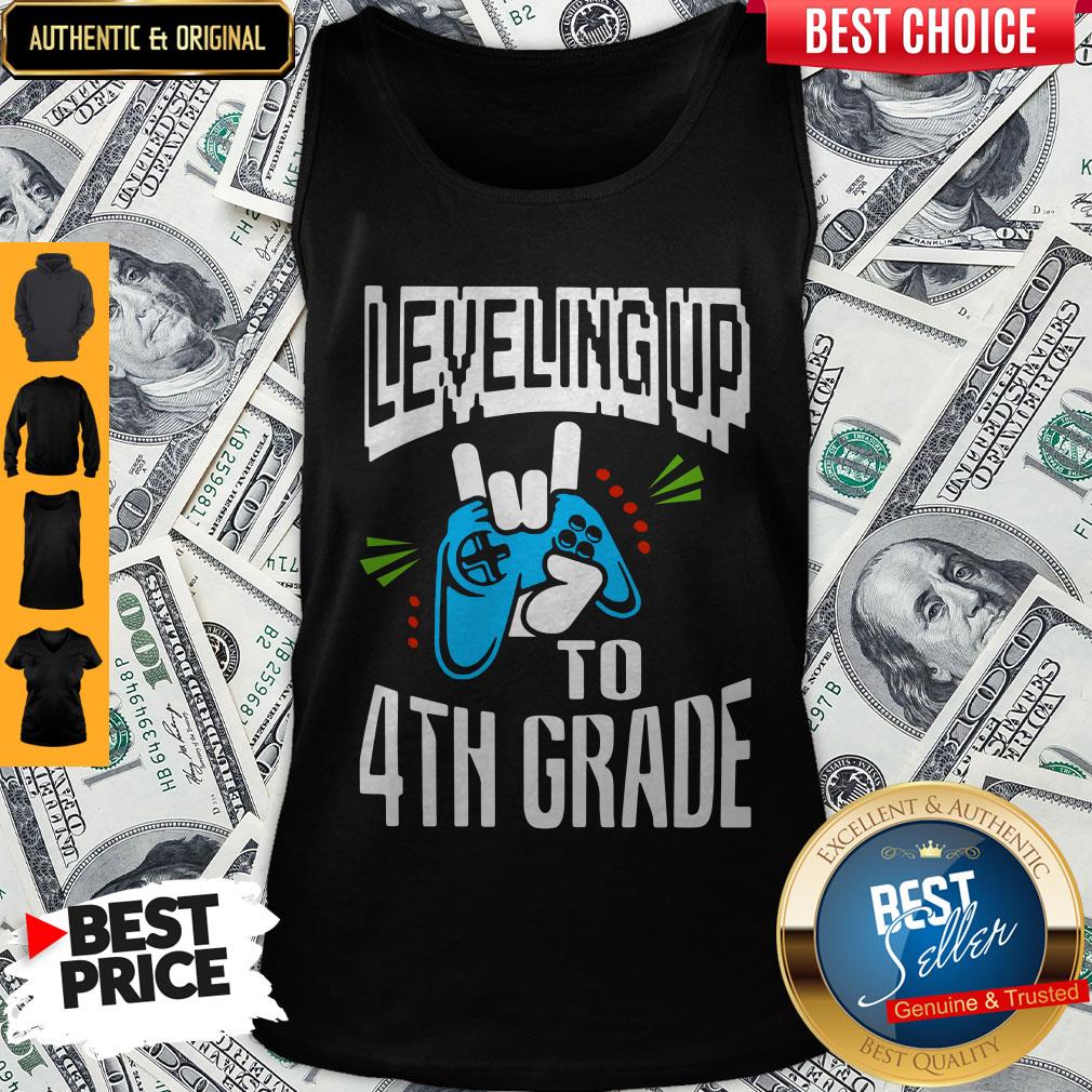 Nice Leveling Up To 4Th Grade Shirt