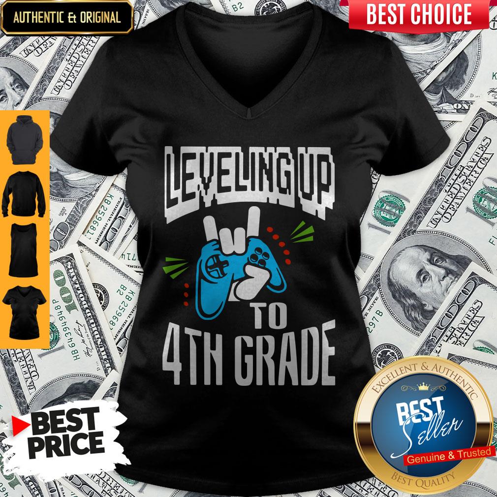 Nice Leveling Up To 4Th Grade Shirt