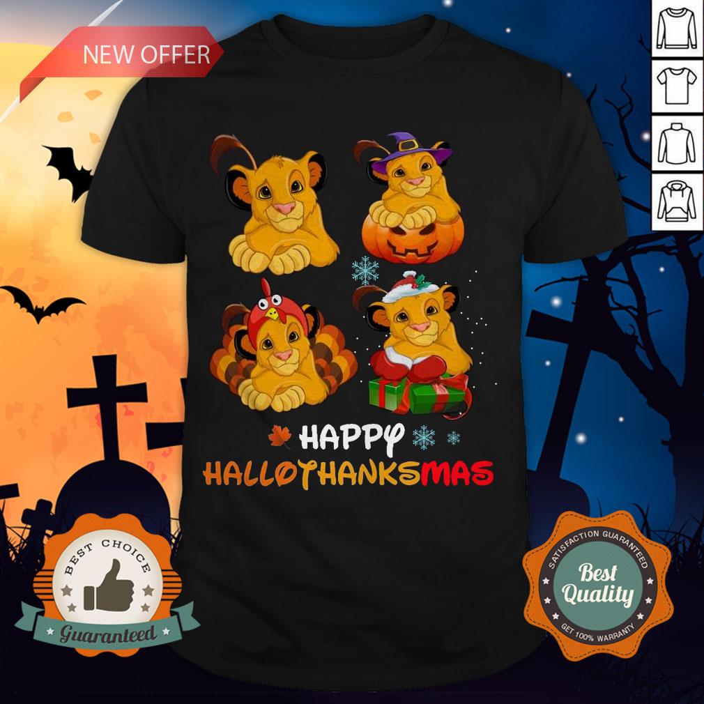 Nice Lions Happy Hallothanksmas Shirt