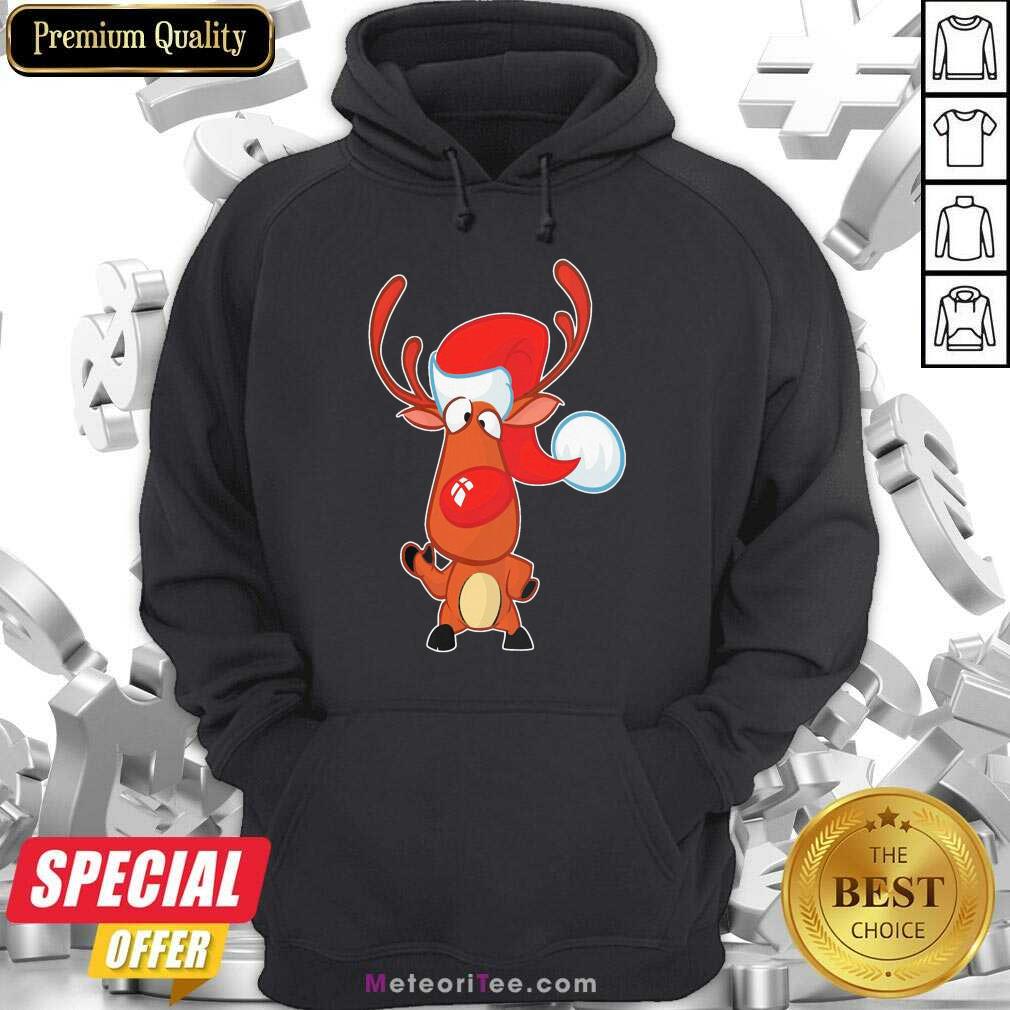 Nice Reindeer Hat Santa happy Christmas Shirt