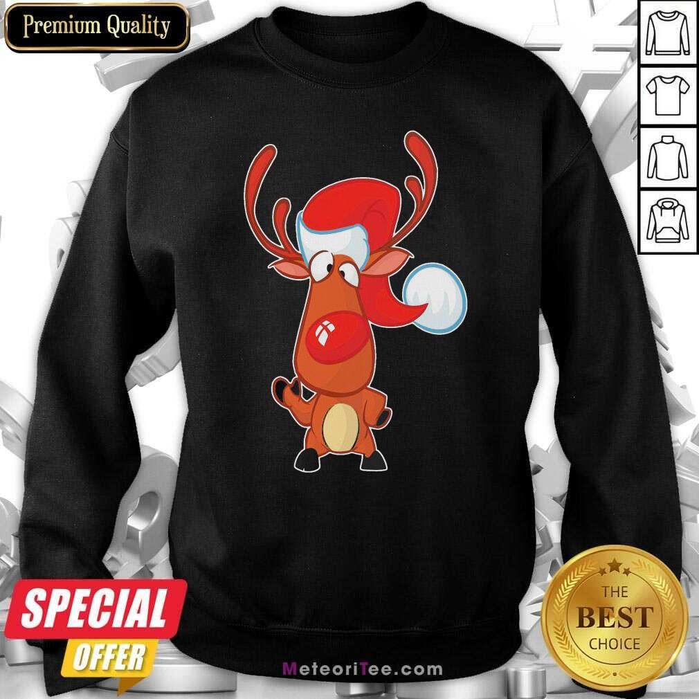 Nice Reindeer Hat Santa happy Christmas Shirt