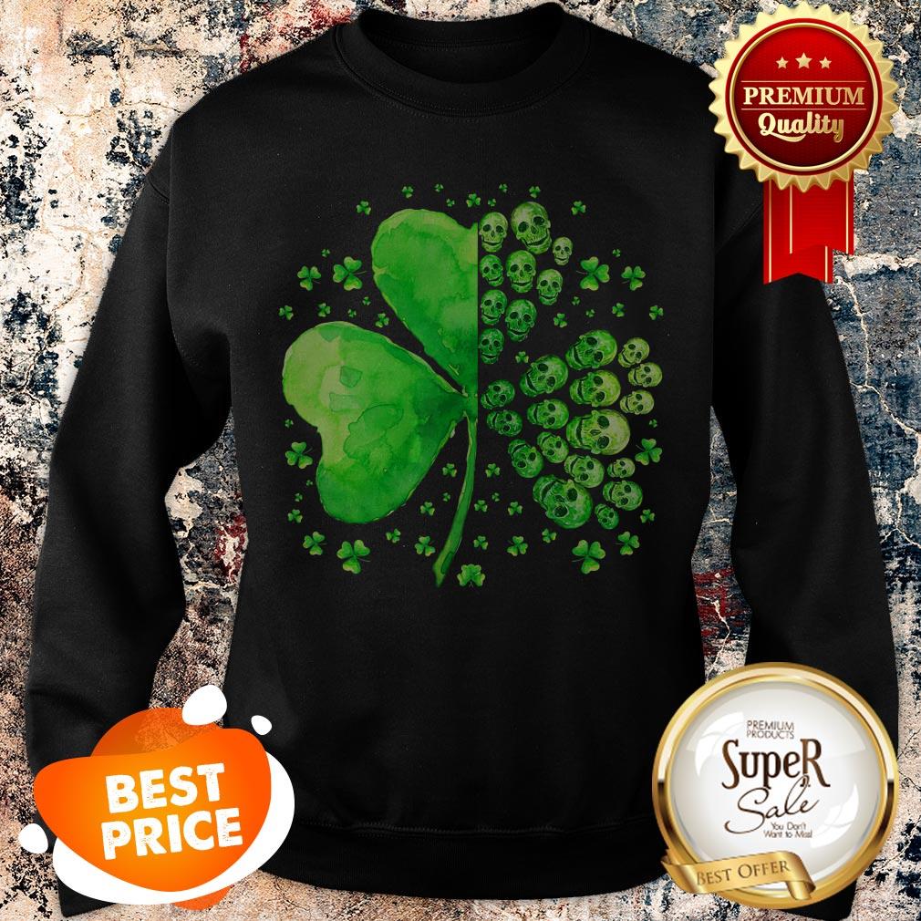 Nice Sugar Skull Lucky Shamrock Happy St Patrick’s Day Gifts Shirt