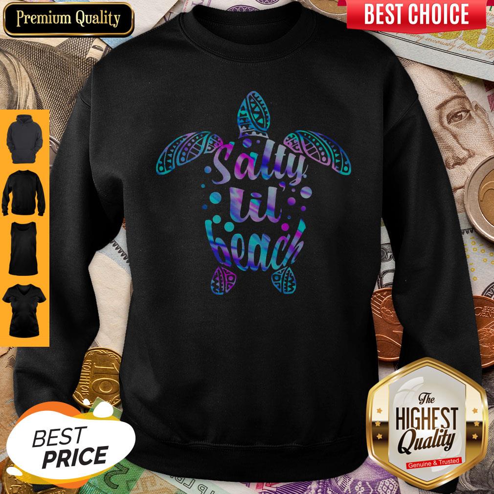 Nice Turtle Salty Lil Beach Shirt